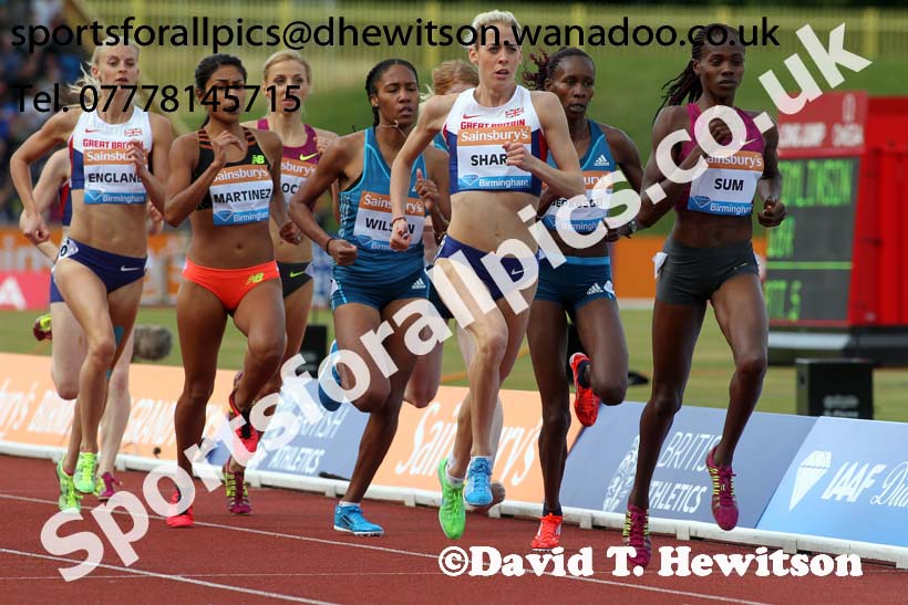 Womens 800 metres at the Sainsbury's Birmingham Grand Prix. Photos: David T. Hewitson/Sports for All Pics